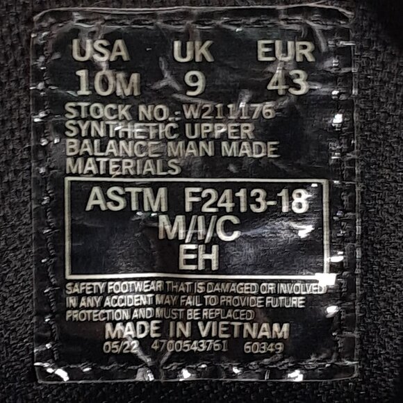 Wolverine Safety Shoes Men 10 M Composite Toe Rev Vent Blue Sneakers W211176 - Picture 16 of 16